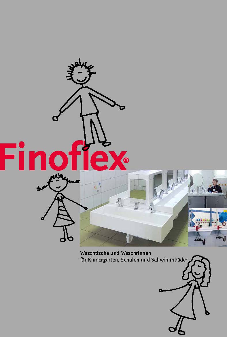Finfoflex Waschtischanlagen fuer Kindergarten Kita Krippe und Schule